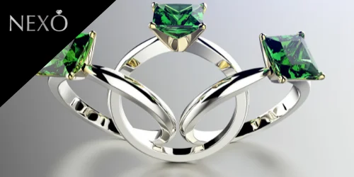 anillos de compromiso de esmeralda